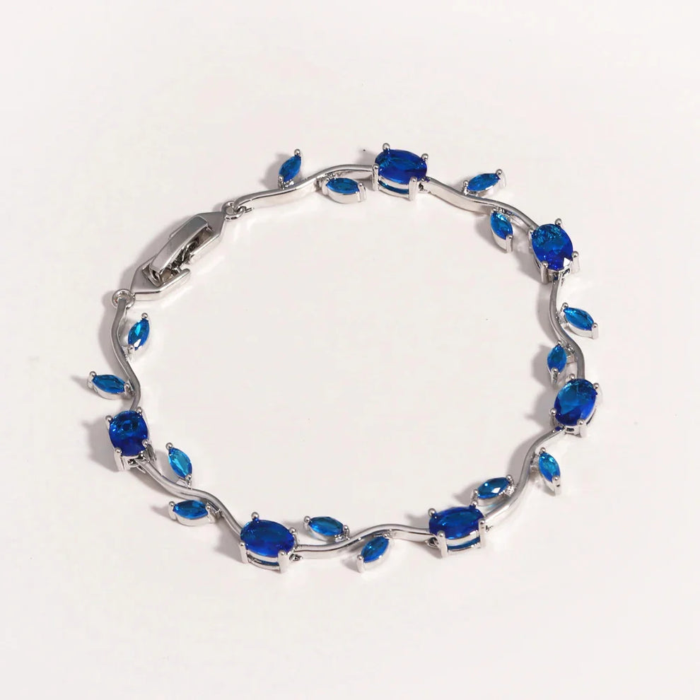 Elegant Silver Plated Tulip Bracelet for Girls/Women