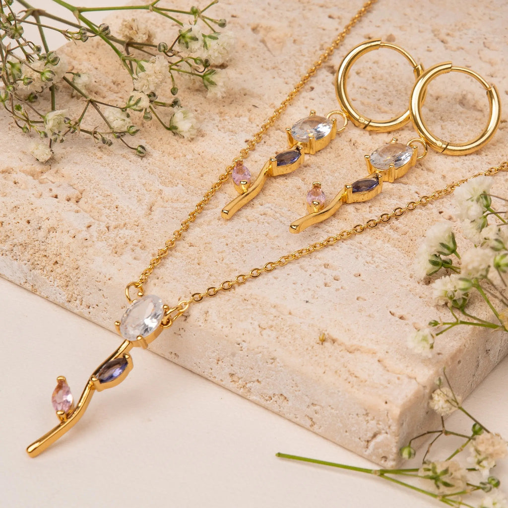 Trendy Tulip Necklace set
