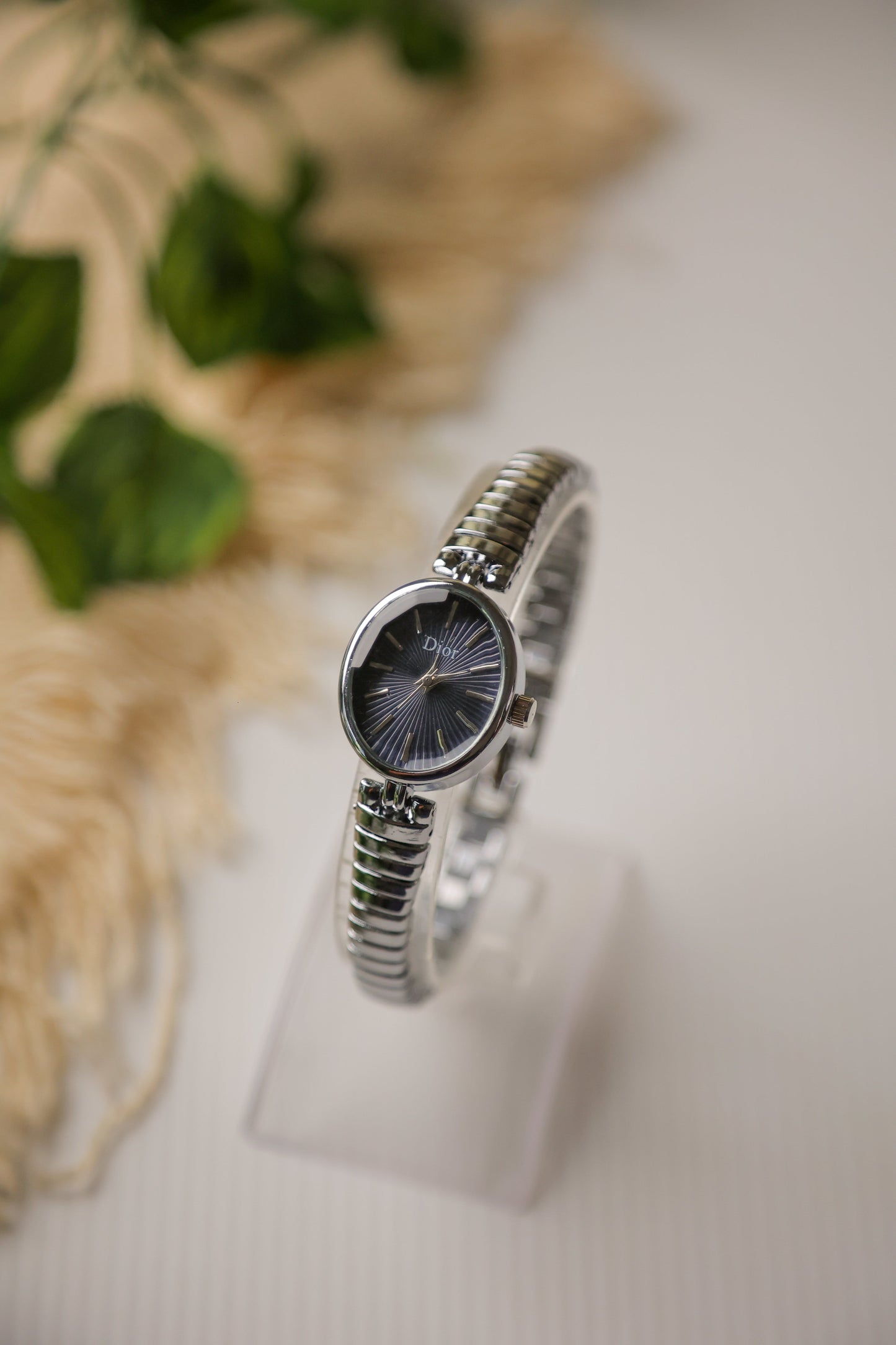 Dior Mini Silver Black