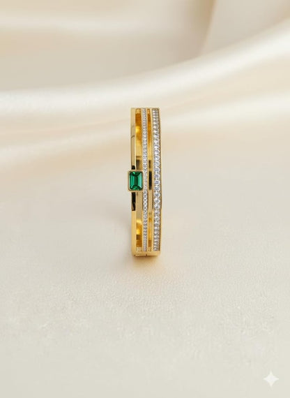Green Rhinestone Ring