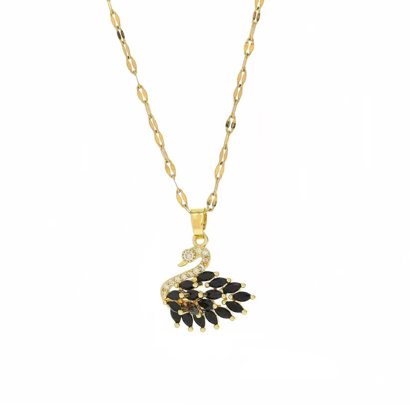 Viral Swan Necklace & Tulip Bracelet Combo