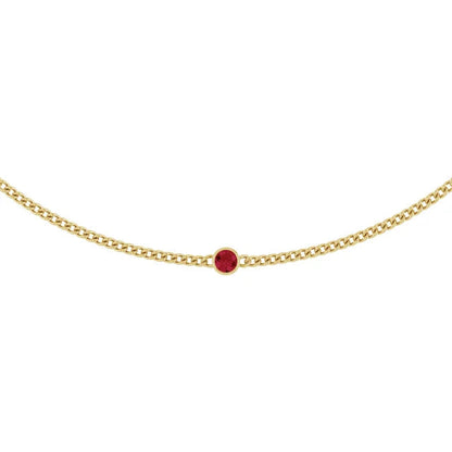 Ruby Curb Necklace