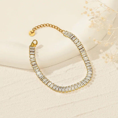 Golden Tennis Bracelet