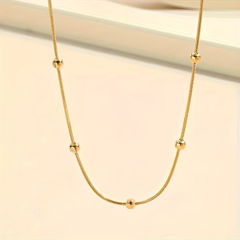 Bead chain necklace