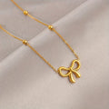 Gold Bow pendant
