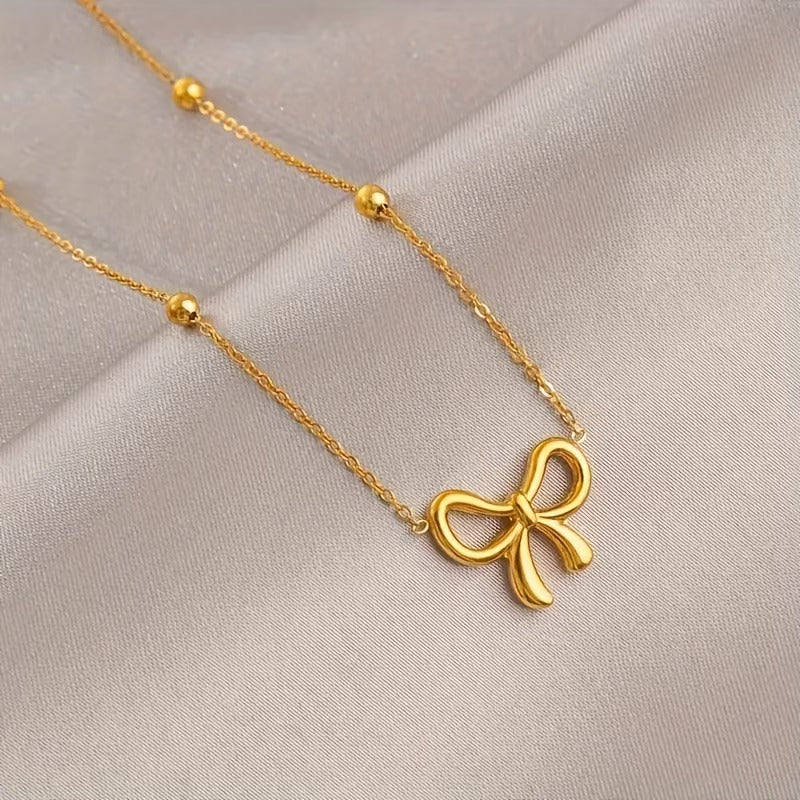 Gold Bow pendant