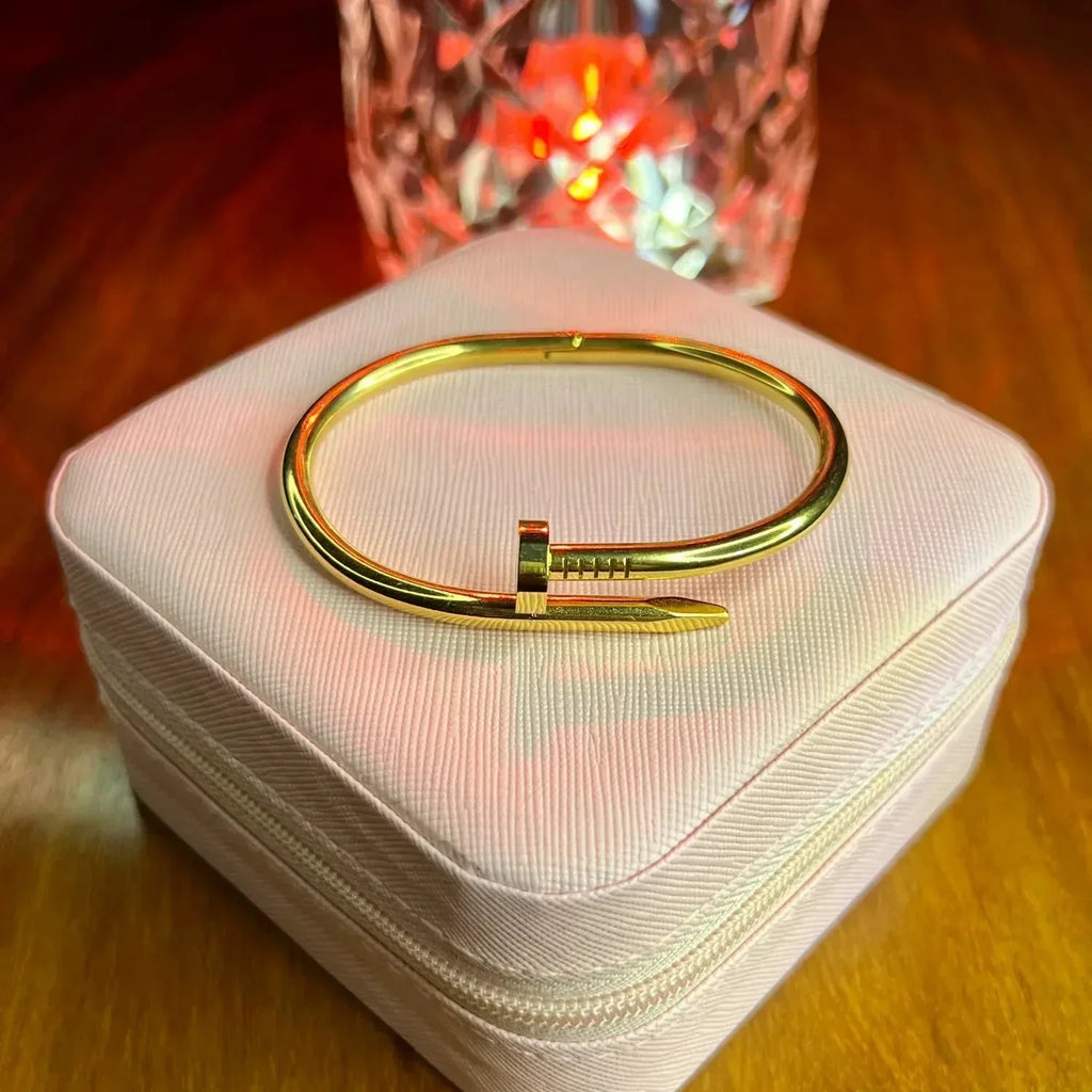 Golden Nail Bracelet